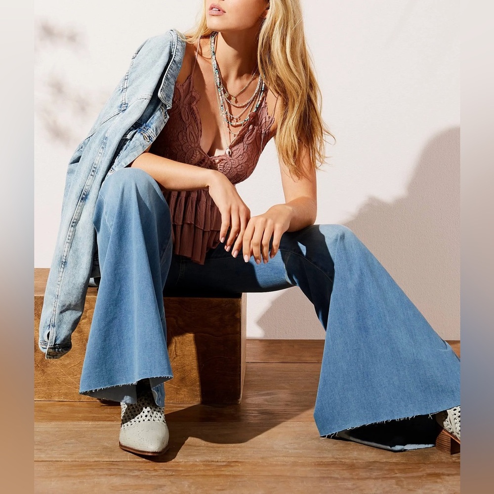 Free People Just Float On Flare Jeans